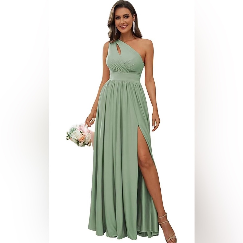 One shoulder bridesmaid dress